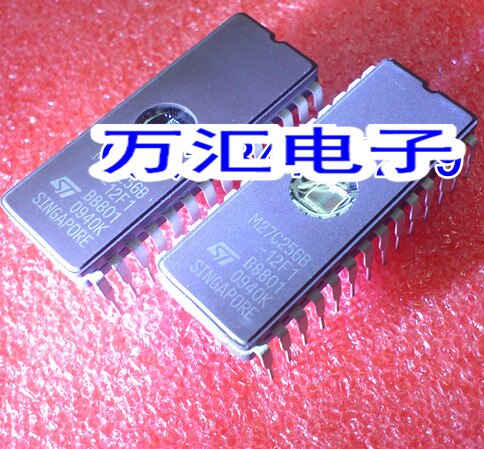10pcs  ο M27C256B-10F1/12F1 ST â 10 DIP28 M27C512 27C512
